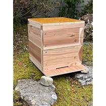 Amazon.co.jp: 日本みつばち用 飼育箱 簡単 重箱式巣箱 待ち箱 養蜂