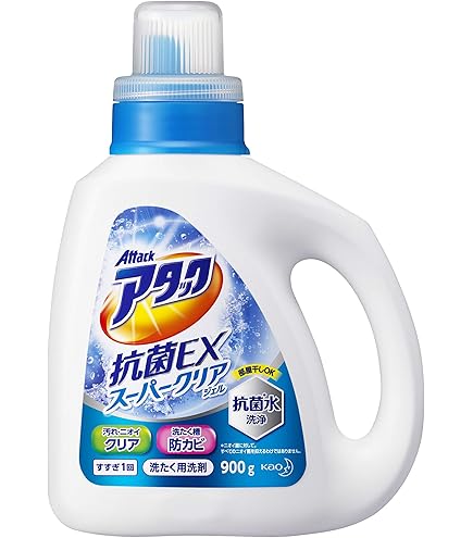 Amazon | 花王 アタック高浸透バイオジェル 本体 900g | アタック