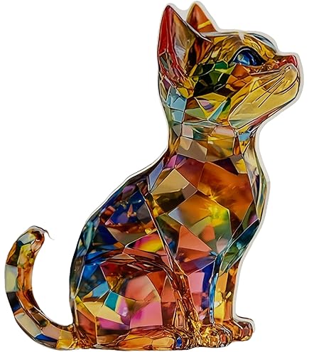 Amazon.co.jp: かわいい猫の像オーナメント収納、玄関テーブル用