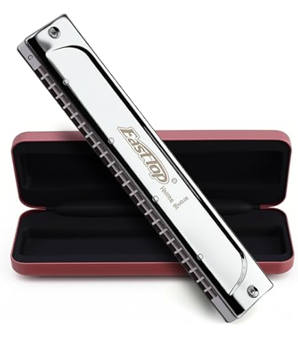 Amazon.co.jp: TOMBO 複音ハーモニカ C#調 トンボバンド 24穴 3124