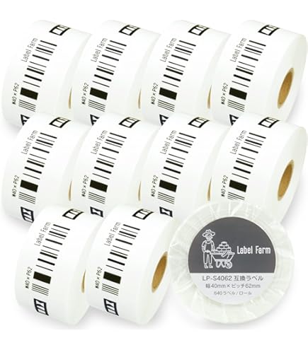 Amazon.co.jp: マックス ラベル 上質感熱紙 ラベルプリンタ用 6巻入 LP