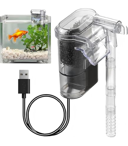 Amazon.co.jp: BluFied 水槽フィルター 外掛けフィルター 透明