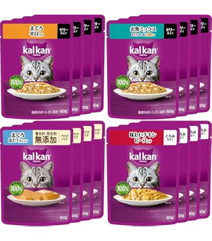 Amazon.co.jp: カルカン パウチ ゼリー仕立て 1歳から まぐろ 70g×16コ