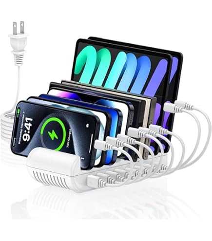 Amazon.co.jp: USB充電ステーション 8ポート 65W 【4*PD&4*USB A】卓上