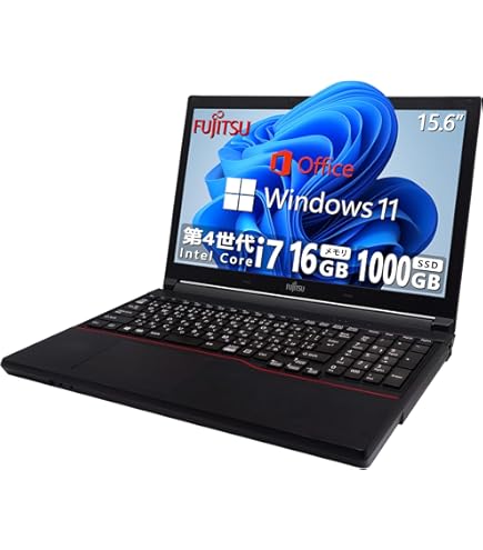 Amazon.co.jp: 【整備済み品】【15.6インチ office搭載】富士通ノート