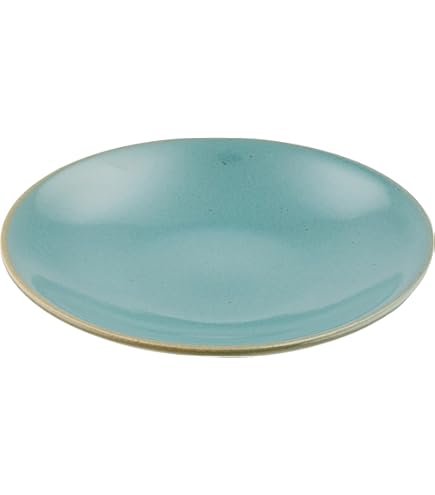 Amazon.co.jp: 益子焼 「 Nisai 」 プレート 皿 157 糠青二彩TN-22