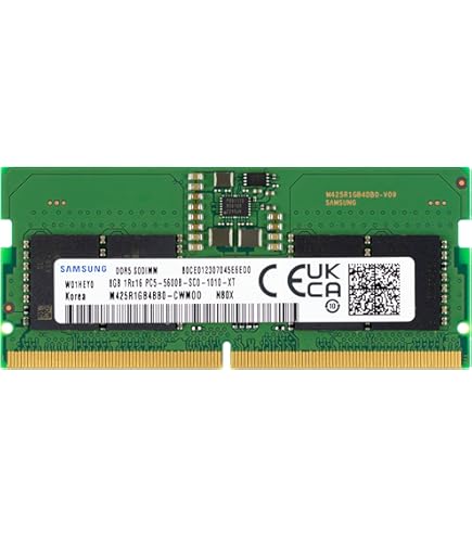 Amazon.co.jp: Samsung 8GB DDR5 5600MHz PC5-44800 CL46 SODIMM 1Rx16