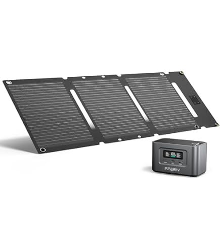 Amazon.co.jp: AFERIY P040 256Wh ポータブル電源 100W ソーラーパネル