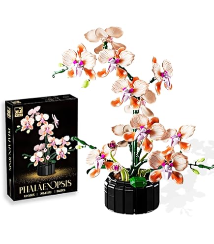 Descent Board Game 729-Piece Artificial Orchid Building Blocks Set