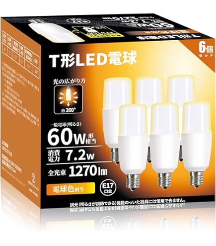 Amazon | TOSHIBA ネオボールZ D形 60Wタイプ 口金直径17mm 電球色