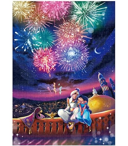 完成品】 1000ピース ジグソーパズル ディズニー 恋のファイヤー