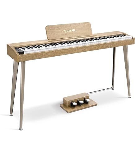 Amazon | Donner 電子ピアノ 88鍵 ハンマーアクッション鍵盤 3本ペダル