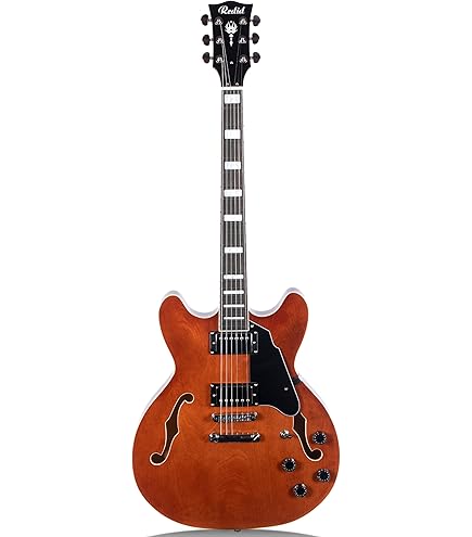 Amazon | GROTE 335 style Jazz Electric Guitar with Bigsby Semi