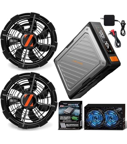 Amazon.co.jp: 【42V暴風&2025革新モデル】ファンバッテリーセット