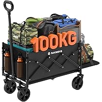Amazon | Raynesys キャリーワゴン 特大容量260L 高耐荷重200kg 【長物