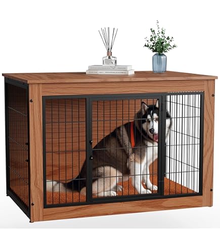 Amazon.co.jp: 大型犬 ゲージ ケージ 中型犬 屋根付き 【頑丈