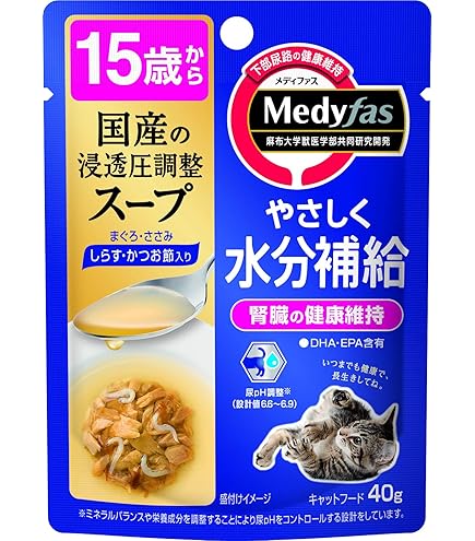 Amazon | アイシア 健康缶パウチ シニア猫用 腸内環境ケア 40g×12袋