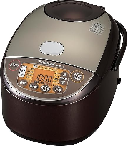 Amazon | 象印マホービン 炊飯器 1升ダークブラウン NP-ZU18-TD | 象印