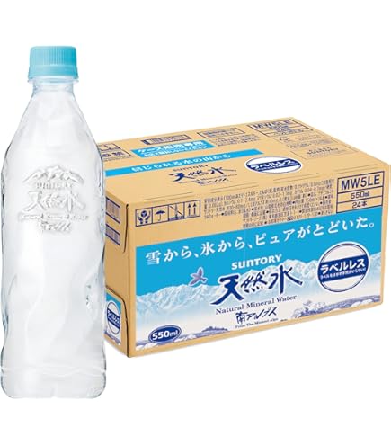 Amazon.co.jp: サントリー 天然水 550ml×24本 ナチュラルミネラル