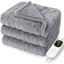 Amazon.co.jp : 電気毛布 掛け 敷き 190×130cm 【55℃自動ダニ駆除&睡眠