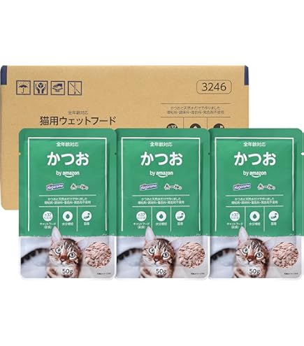 Amazon.co.jp: はごろも ねこまんま パウチ 削り節入り (国産) 40g×12