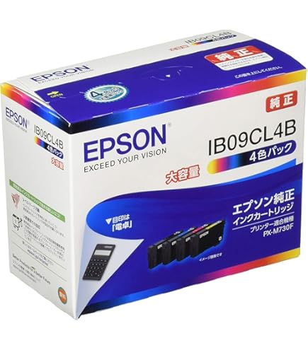 Amazon.co.jp: エプソン 純正 インクカートリッジ IB07CL4A 4色パック