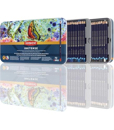 Amazon.com: Derwent 72 Pastel Pencil Metal Tin Set