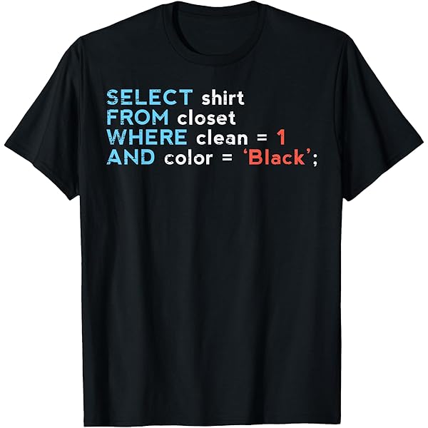 Amazon.com: Select Shirt From Closet Where Clean = 1 And Color