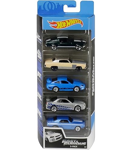 Amazon.com: Hot Wheels Toy Cars 5-Pack, Set of 5 Fast & Furious