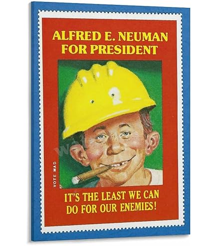 Amazon.com: What, Me Worry Vintage Alfred E. Neuman Poster Art