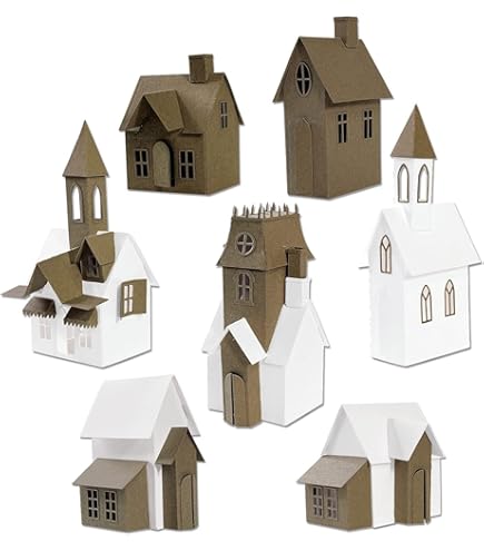 Amazon.com: Tim Holtz Sizzix Village Collection Thinlits Dies