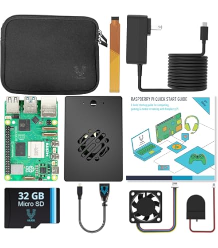 Amazon.com: CanaKit Raspberry Pi 5 Essentials Starter Kit (8GB RAM