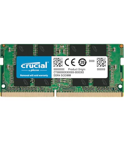 Crucial 16GB DDR4 2666 MT/s (PC4-21300) SODIMM 260-Pin Memory