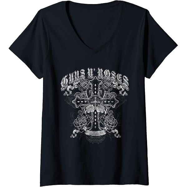 Amazon.com: Guns N' Roses Official Vintage Cross T-Shirt Small