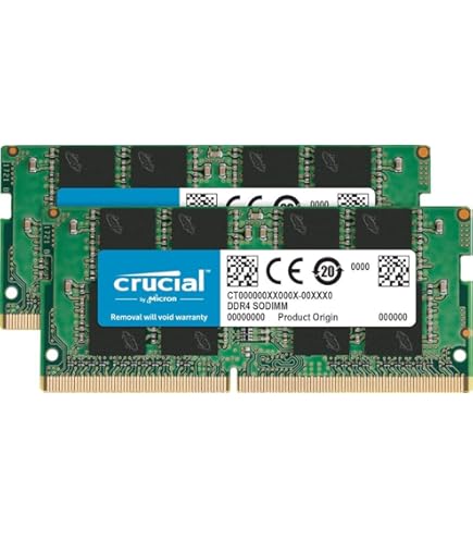 Crucial Memory Bundle with 16GB (2 x 8GB) DDR4 PC4-21300 2666MHz