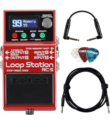 Amazon.com: BOSS RC-3 Loop Station Pedal, red : Musical Instruments