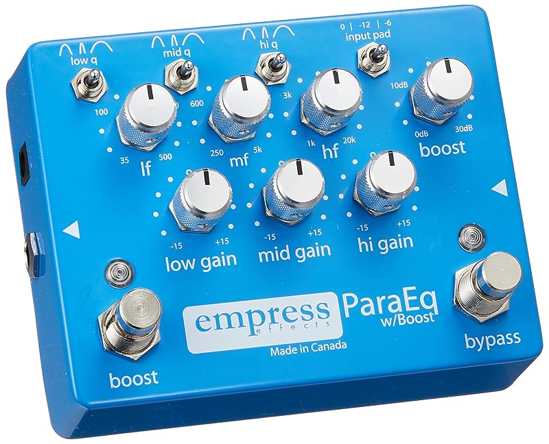 EMPRESS ParaEQ - レコーディング機器並の高音質設計を誇るペダル型