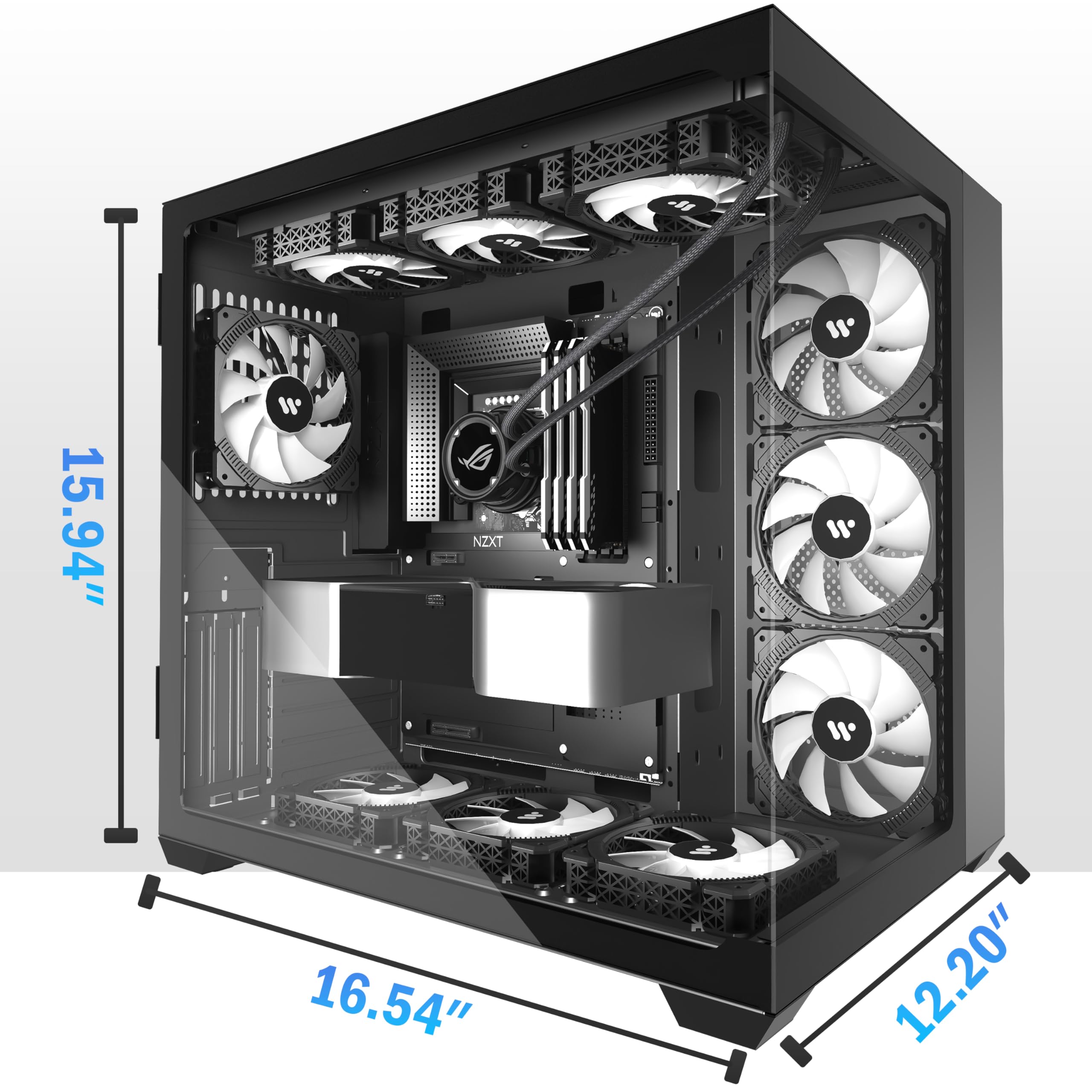 ASUS GT501 パソコンケース ※ARGBファン7枚無し ASUS GT501 パソコン