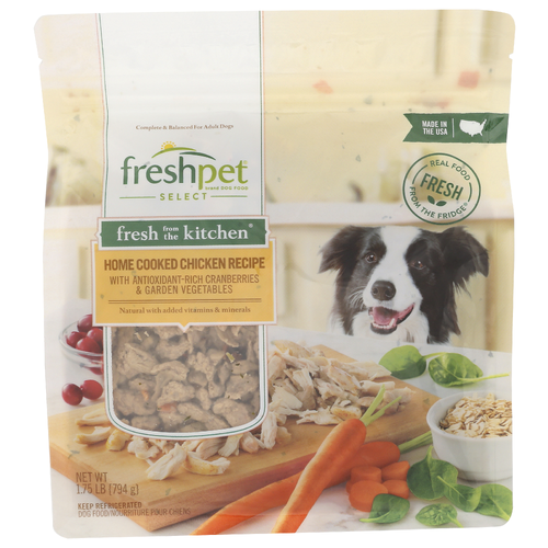 Freshpet Home Cooked Chicken Recipe With Antioxidant-Rich