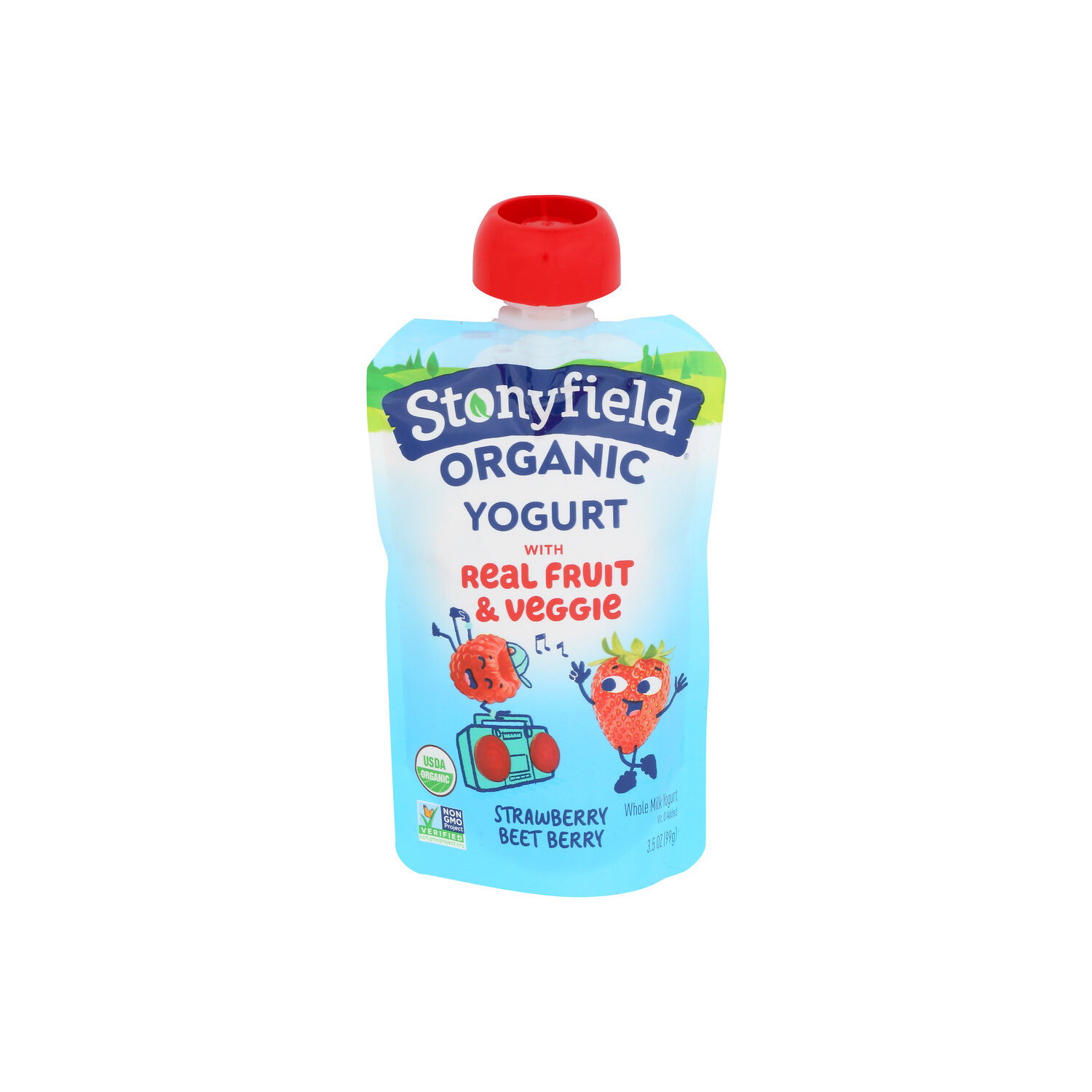 Stonyfield Organic Strawberry Beet Berry Kids Whole Milk Yogurt