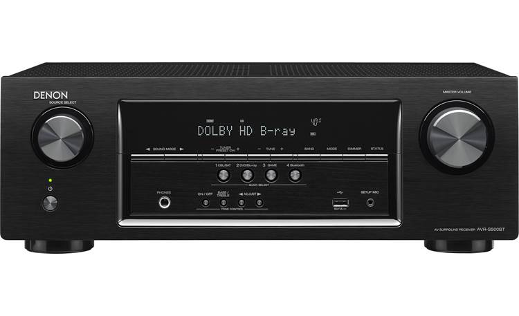 Denon AVR-S500BT 5.2-channel home theater receiver with Bluetooth