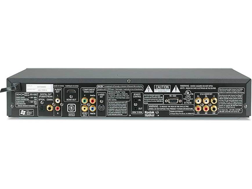 Denon DVD-1930CI DVD/CD/SACD/DVD-Audio player with 1080p video