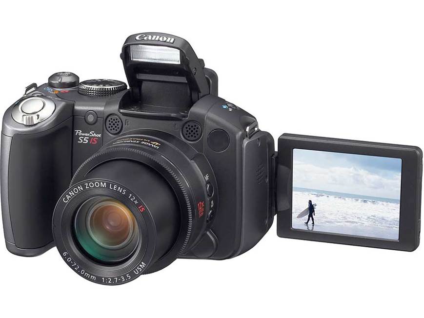 Canon PowerShot S5 IS 8-megapixel digital camera with 12X optical