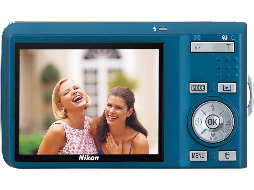 Nikon Coolpix S550 (Blue) 10-megapixel digital camera with 5X
