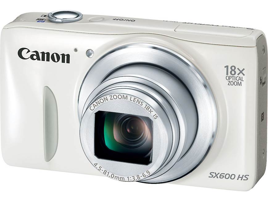 Canon PowerShot SX600 HS (White) 16-megapixel digital camera with