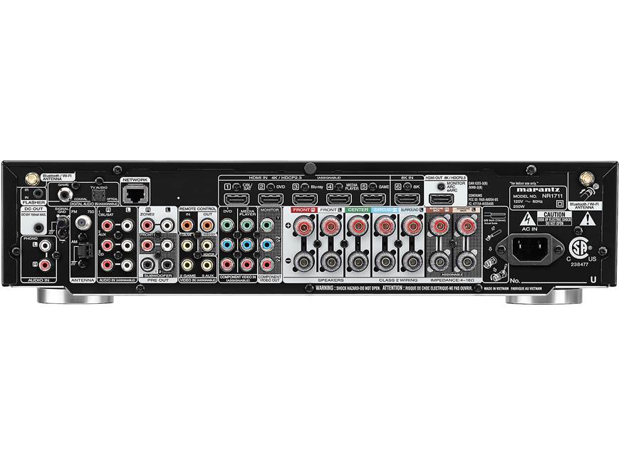 Marantz NR1711 7.2-channel slimline home theater receiver with Wi