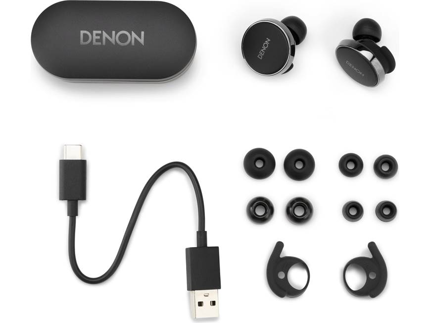 Denon PerL Pro (Black) Wireless noise-canceling earbuds with