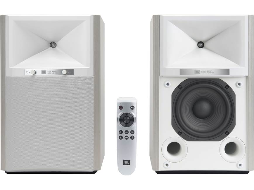 JBL 4305P Studio Monitors (White) Wireless powered speakers with