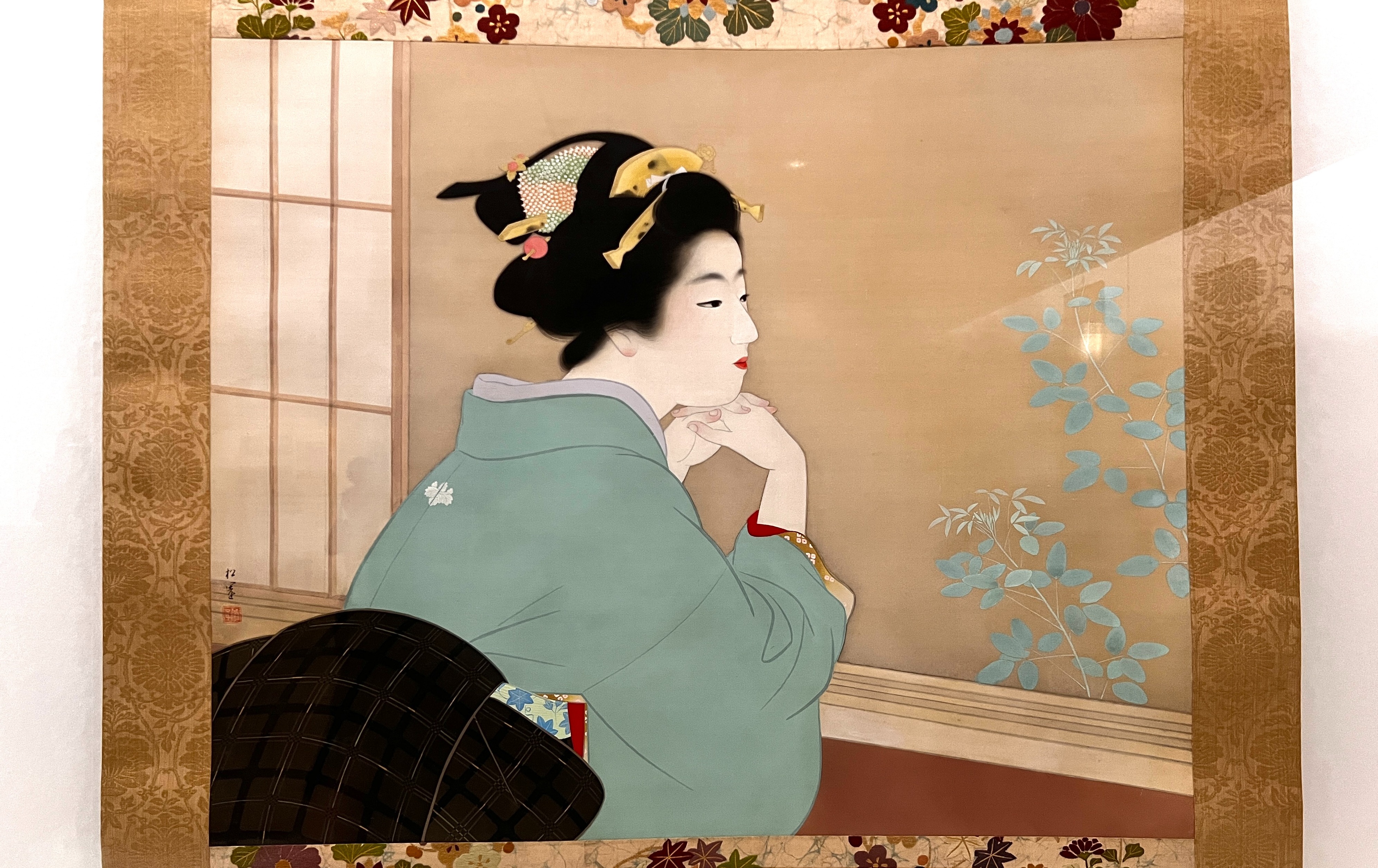 上村松園 序の舞 美人画 限定300部 シルクスクリーン 10号 X71 上村