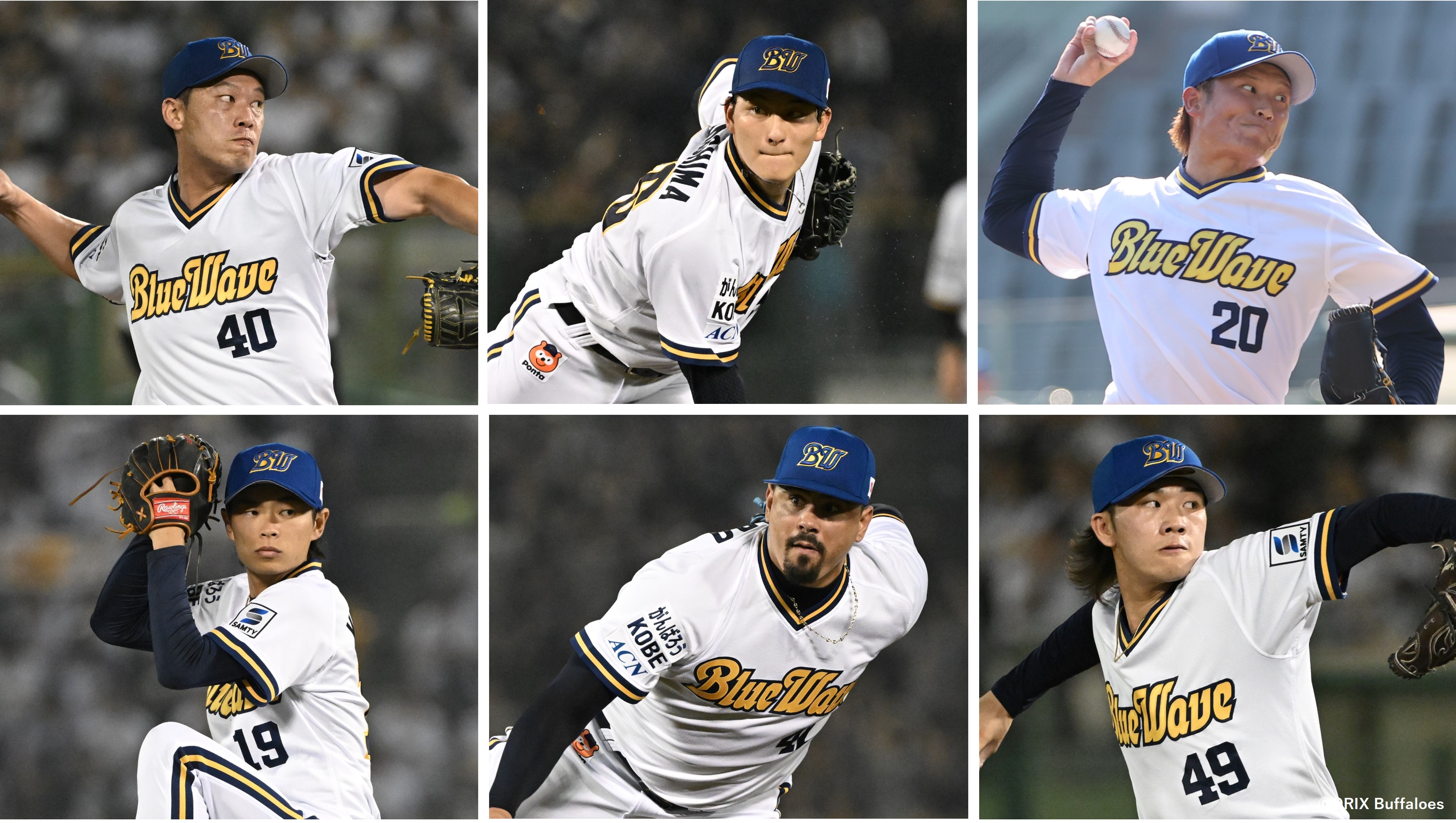 オリックスバファローズ 九里亜蓮選手 BlueWave復刻ユニフォーム O